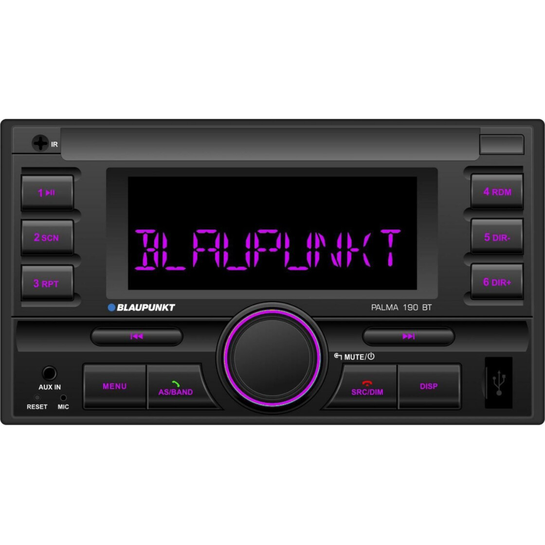 Blaupunkt Palma 190 BT Doppel-DIN MP3 Autoradio mit Bluetooth USB AUX,  85,00 €